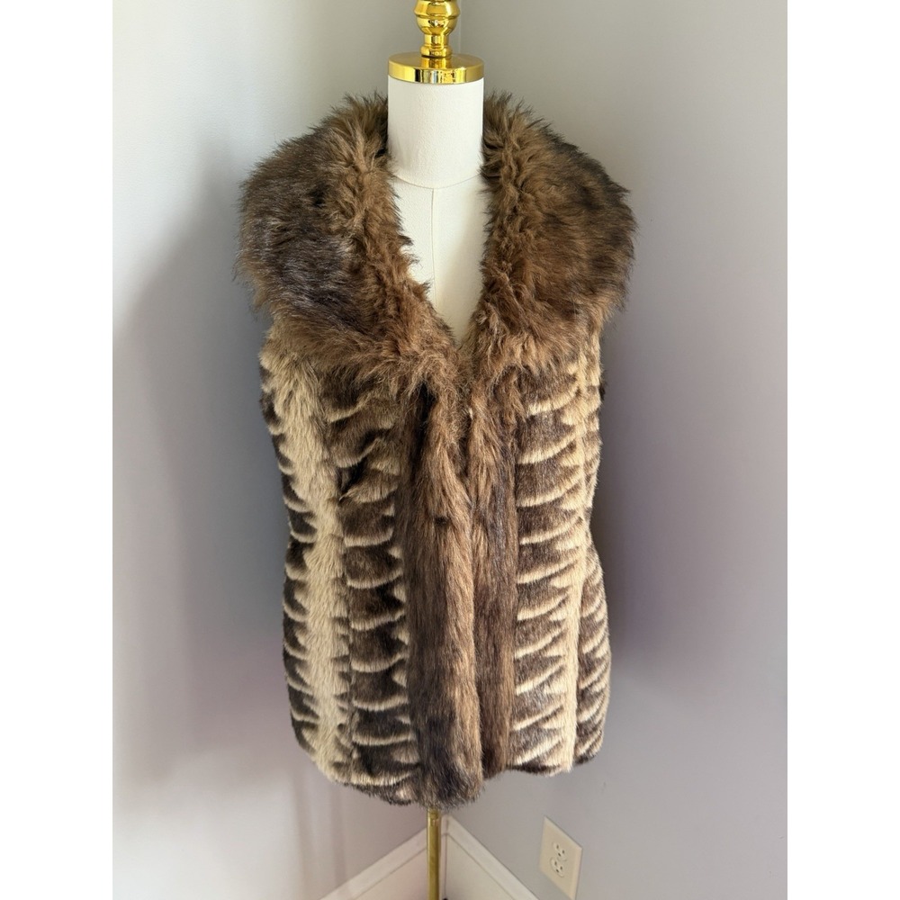 Sioni Studio Faux Fur‎ Vest L/XL Boho Festival